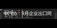 中汽協(xié)：9月企業(yè)出口同比保持高速增長