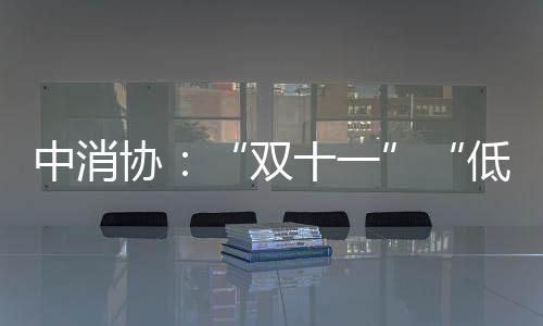 中消協(xié)：“雙十一”“低價(jià)”不可迷信 得實(shí)惠要多對(duì)比