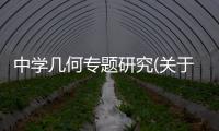 中學幾何專題研究(關于中學幾何專題研究簡述)