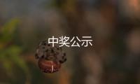 中獎(jiǎng)公示