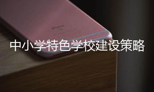中小學(xué)特色學(xué)校建設(shè)策略(關(guān)于中小學(xué)特色學(xué)校建設(shè)策略簡(jiǎn)述)