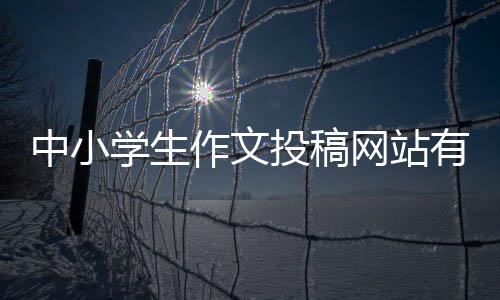 中小學生作文投稿網站有稿費（中小學生作文投稿網站）