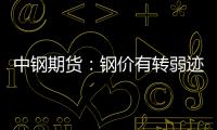 中鋼期貨：鋼價有轉弱跡象 盤久必跌或將重新來襲