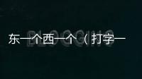 東一個西一個 （打字一）