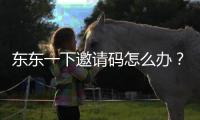 東東一下邀請碼怎么辦？東東一下邀請碼是什么？