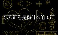東方證券是做什么的（證券是做什么的）