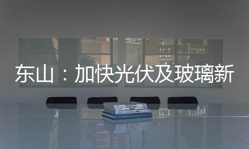 東山：加快光伏及玻璃新材料產(chǎn)業(yè)園建設(shè),行業(yè)資訊