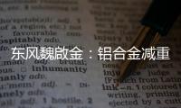 東風魏啟金：鋁合金減重比例可達125%左右
