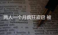 兩人一個月瘋狂盜竊 被警方抓獲