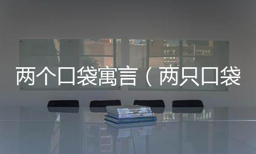 兩個口袋寓言（兩只口袋的寓意）