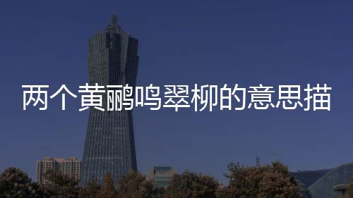 兩個黃鸝鳴翠柳的意思描述的什么季節(jié)（兩個黃鸝鳴翠柳的意思）