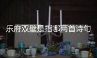 樂府雙壁是指哪兩首詩句，樂府雙壁是指哪兩首詩