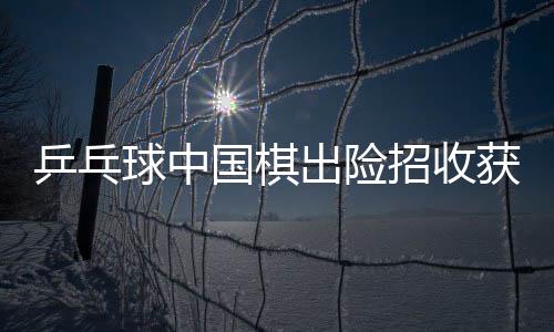 乒乓球中國棋出險招收獲遠(yuǎn)多于保穩(wěn) 雙線挺進(jìn)決賽