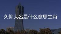 久仰大名是什么意思生肖啥（久仰大名是什么意思）