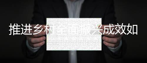 推進鄉村全面振興成效如何？一組數據看我國農業農村發展
