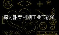 探討甜菜制糖工業(yè)節(jié)能的新動(dòng)向
