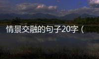情景交融的句子20字（情景交融的句子）