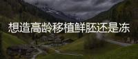 想造高齡移植鮮胚還是凍胚好請進，關鍵看身體適不適合