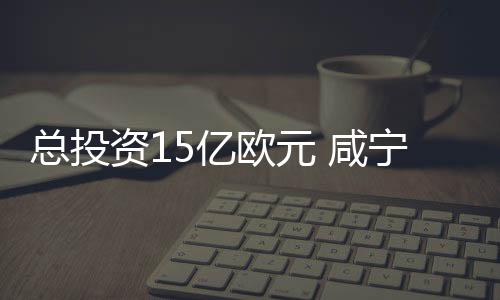 總投資15億歐元 咸寧引進德資開建負碳材料工廠