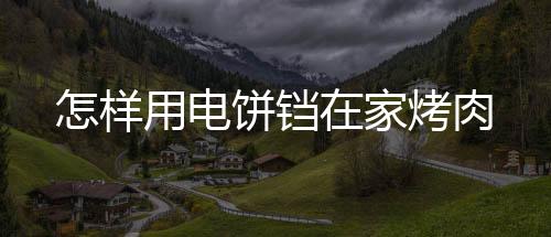 怎樣用電餅鐺在家烤肉