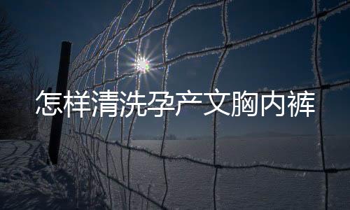 怎樣清洗孕產文胸內褲