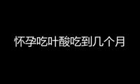 懷孕吃葉酸吃到幾個月