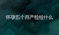 懷孕五個月產檢檢什么