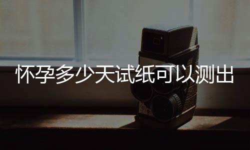 懷孕多少天試紙可以測(cè)出