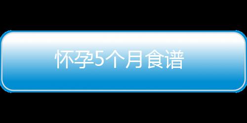 懷孕5個(gè)月食譜