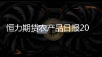恒力期貨農產品日報20240912