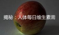 揭秘：人體每日維生素需求量到底有多大！