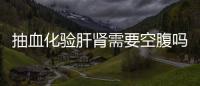 抽血化驗肝腎需要空腹嗎(抽血化驗肝腎都查哪些項目)
