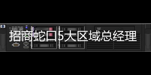 招商蛇口5大區域總經理換防：馬軍接任西南區域總經理