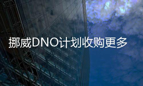 挪威DNO計(jì)劃收購(gòu)更多油氣資產(chǎn)