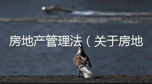 房地產管理法（關于房地產管理法的基本情況說明介紹）
