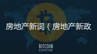房地產新詞（房地產新政策）
