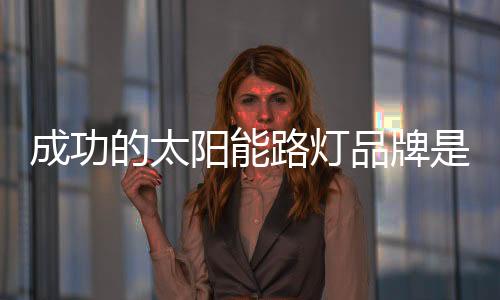 成功的太陽能路燈品牌是因為產品做得好