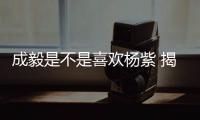 成毅是不是喜歡楊紫 揭秘成毅和楊紫私下的關系怎樣