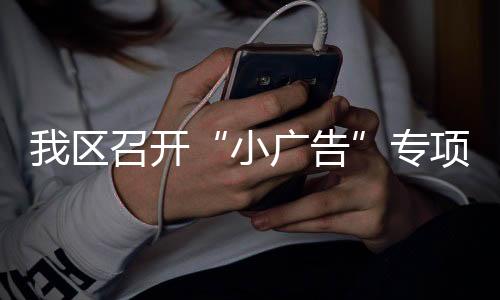 我區召開“小廣告”專項整治工作座談會