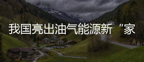 我國亮出油氣能源新“家底”