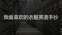 我最喜歡的衣服英語手抄報