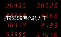 打95559怎么轉人工服務（打95554怎么轉人工服務）