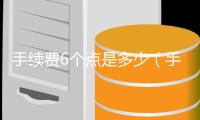 手續(xù)費(fèi)6個(gè)點(diǎn)是多少（手續(xù)費(fèi)）