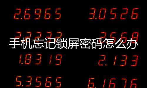 手機忘記鎖屏密碼怎么辦？華為 nova 5 (SEA