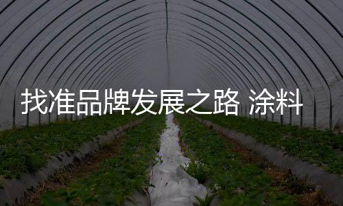 找準品牌發展之路 涂料企業才能擴大市場份額