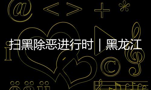 掃黑除惡進行時｜黑龍江聚焦民生領(lǐng)域突出問題 推進掃黑除惡常態(tài)化