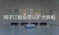 揚子江船業否認擴大拆船廠產能