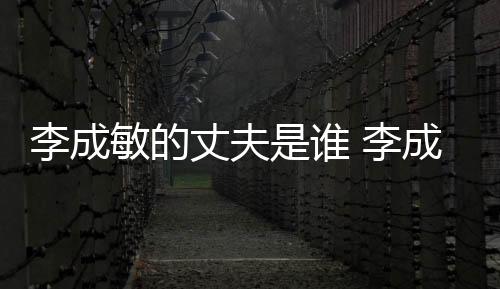 李成敏的丈夫是誰 李成敏在韓國的處境為何如此尷尬
