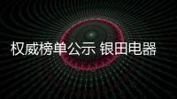 權(quán)威榜單公示 銀田電器實(shí)力奪得高含金量榮譽(yù)