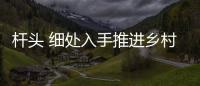 桿頭 細處入手推進鄉村振興